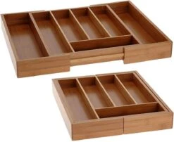 Excellent Houseware Bestekbak Hout Uitschuifbaar -Merkloos Winkel 1200x981 2