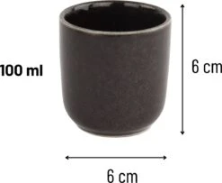 Orange85 Koffiekopjes - Espresso Kopjes - Set Van 6 - 100 Ml - Zwart -Merkloos Winkel 1200x987 2