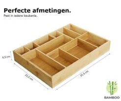 Merkloos Decopatent® Bestekbak - Lade Organizer - Besteklade - Bamboe - Hout - Bestek Bak Organizer Houder Voor Keukenla - Bestekcassette -Merkloos Winkel 1200x994 2