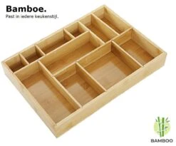 Merkloos Decopatent® Bestekbak - Lade Organizer - Besteklade - Bamboe - Hout - Bestek Bak Organizer Houder Voor Keukenla - Bestekcassette -Merkloos Winkel 1200x994 7