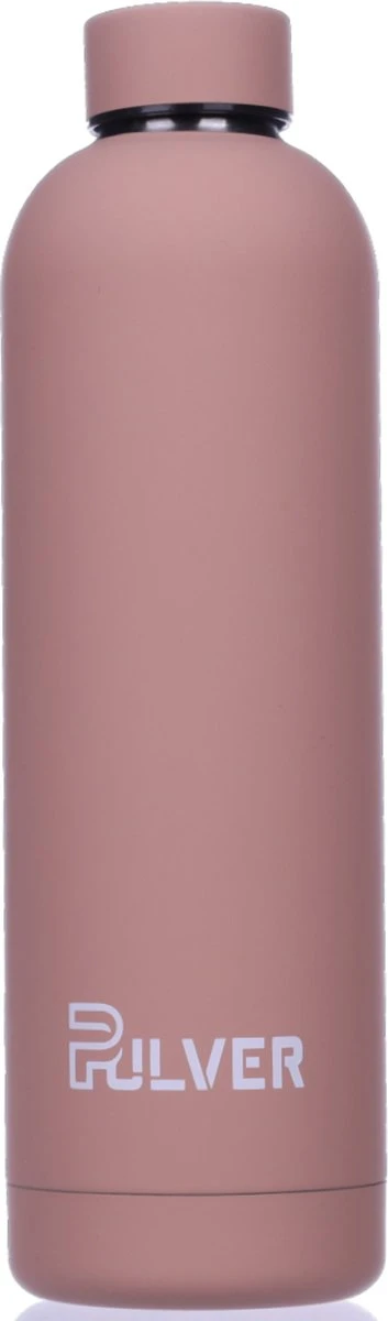 Pulver - RVS Thermosfles / Drinkfles – BPA Vrij – 750 Ml - Waterfles Met Draaidop – Drinkfles – Dubbele Isolatie - Rubberen Coating- Licht Roze 3 Pulver - RVS Thermosfles / Drinkfles – BPA Vrij – 750 Ml - Waterfles Met Draaidop – Drinkfles – Dubbele Isolatie - Rubberen Coating- Licht Roze