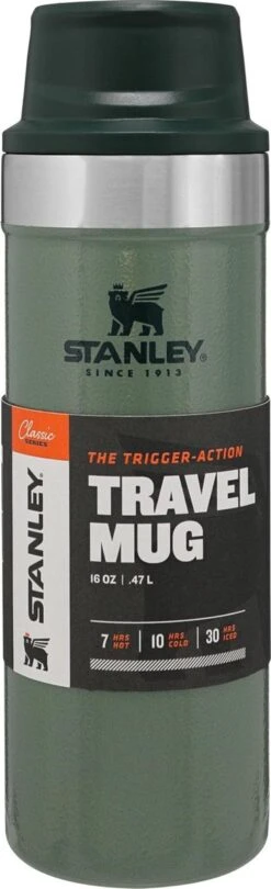 Stanley Trigger-Action Travel Mug 0.47L - Thermosfles - Hammertone Green -Merkloos Winkel 366x1200