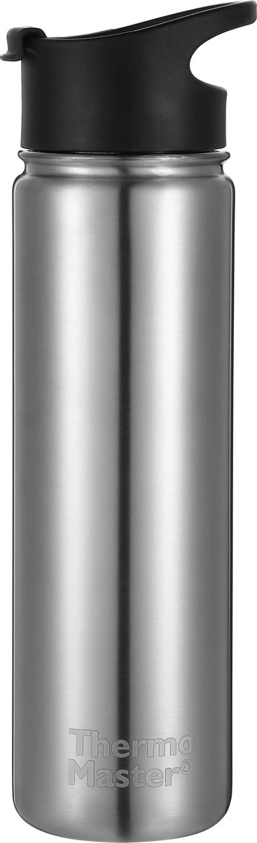 Thermo Master MasterBottle Drinkfles Met 3 Doppen - 650 Ml - Staal 3 Thermo Master MasterBottle Drinkfles Met 3 Doppen - 650 Ml - Staal