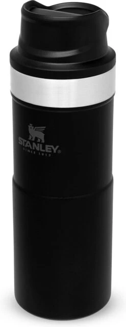 Stanley Trigger-Action Travel Mug 0.35L - Thermosfles - Matt Black -Merkloos Winkel 464x1200
