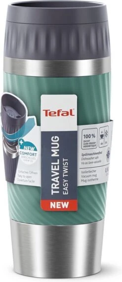 Tefal Travel Mug Easy Twist Thermobeker - Groen - 0,36 Liter -Merkloos Winkel 520x1200
