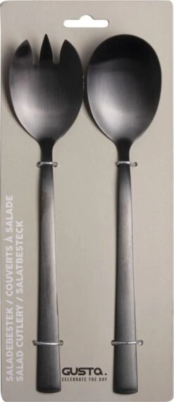 CasaLupo Saladebestek Zwart - 2 Stuks -Merkloos Winkel 521x1200 2