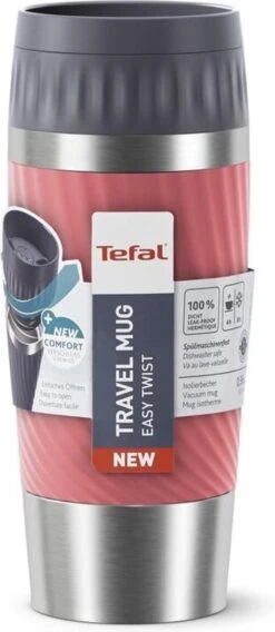 Tefal Travel Mug Easy Twist Thermobeker - Koraalrood - 0,36 Liter -Merkloos Winkel 522x1200 1
