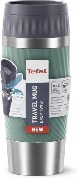 Tefal Travel Mug Easy Twist Thermobeker - Groen - 0,36 Liter -Merkloos Winkel 522x1200