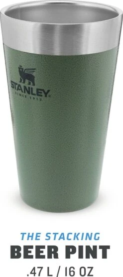 Stanley The Stacking Beer Pint 0,47l - Beker - Hammertone Green -Merkloos Winkel 532x1200 4