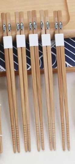 Chopsticks - Bamboe - 5 Paar - Sushi - Giftset -Merkloos Winkel 551x1200 2