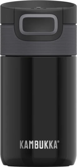 Kambukka Etna Thermosbeker 300 Ml - Makkelijk Reinigen - Lekvrije Koffiebeker - Pitch Black -Merkloos Winkel 556x1200