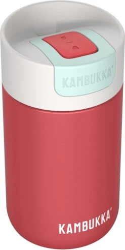 Kambukka Olympus Thermosbeker 300 Ml - Makkelijk Reinigen - Lekvrije Koffiebeker - RVS - Cherry Cake -Merkloos Winkel 602x1200 1