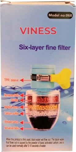 VINESS Waterfilter - Kraanfilter - Drinkwaterfilter - Waterzuivering - Waterbesparend - Duurzaam - Roze -Merkloos Winkel 608x1200