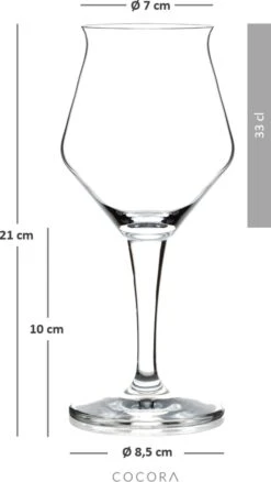 Cocora Speciaal Bierglazen - 30cl - 6 Stuks - Bovengister - Sommelier - Bierglas Op Voet - Hoogwaardig Kristalglas -Merkloos Winkel 676x1200 1