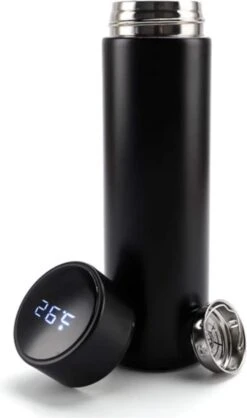 Merkloos Waterfles -Met Logo Casamix- Slimme Waterfles, Thermoskan (0,5L) Met LED Functie - Temperatuur Aflezen -Zwart - Thermosbeker - Isoleerfles - Thermoskan - Bidon Drinkfles - Koffiebeker - Drinkflessen - RVS - Smart Thermos -Merkloos Winkel 709x1200 1