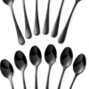 Alheco 12 Ovale Theelepels - 12.3cm - RVS Theelepeltjes - Zwart -Merkloos Winkel 724x1200 2