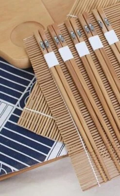 Chopsticks - Bamboe - 5 Paar - Sushi - Giftset -Merkloos Winkel 735x1200