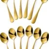 Alheco 12 Ovale Koffielepels - 13.8cm - RVS Koffielepeltjes - Goud -Merkloos Winkel 741x1200 3