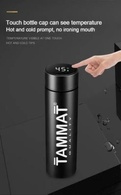 Slimme Thermosfles Met LCD Temperatuur Display - Curver Isolatiefles 0,5 Liter - Dubbelwandige Thermosfles - Thermosbeker - Isoleerfles - Thermoskan - Travel Mug - Bidon Drinkfles - Koffiebeker - Drinkflessen - RVS - Smart Thermos - Metaal -Merkloos Winkel 747x1200