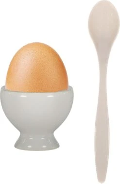 Excellent Houseware 12x Eierlepels Zwart/grijs Kunststof 14 Cm -Merkloos Winkel 783x1200