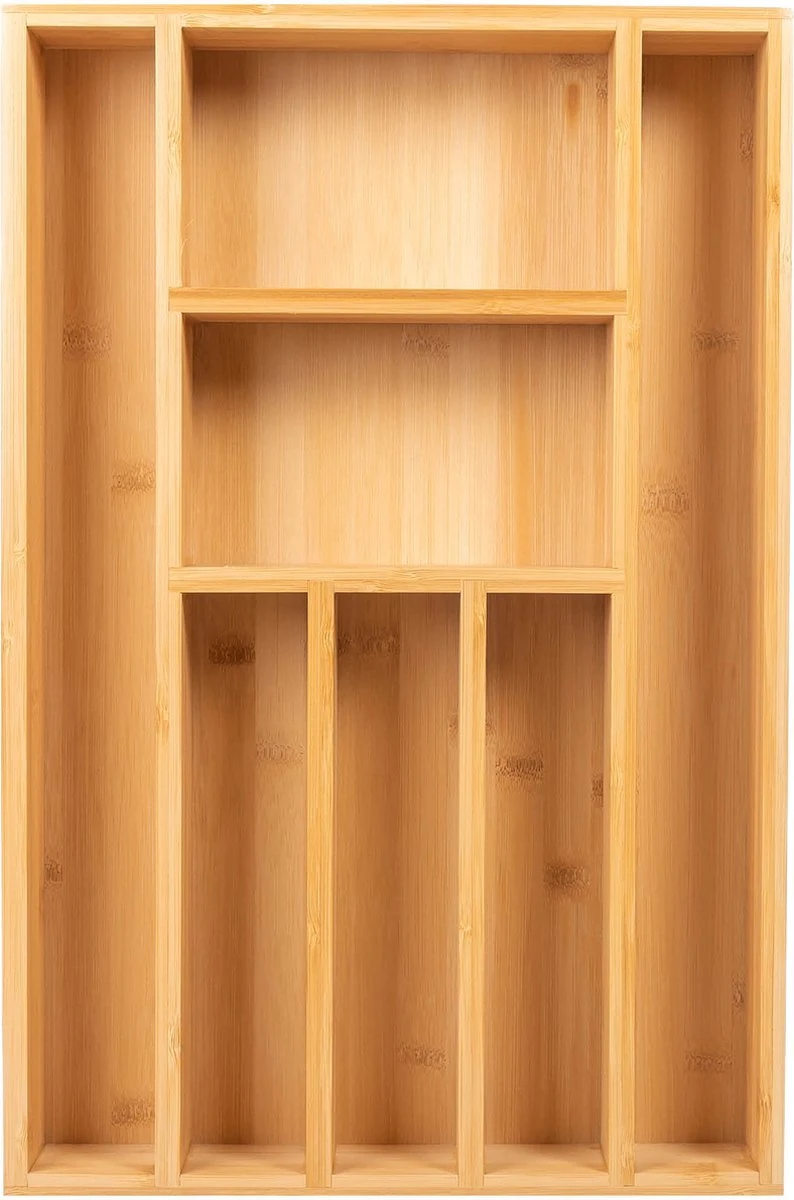 Coninx Bestekbak Bamboe 31CM Breed - Besteklade - Opbergbak - Duurzaam - Voor Laden Vanaf 47cm Diep 3 Coninx Bestekbak Bamboe 31CM Breed - Besteklade - Opbergbak - Duurzaam - Voor Laden Vanaf 47cm Diep