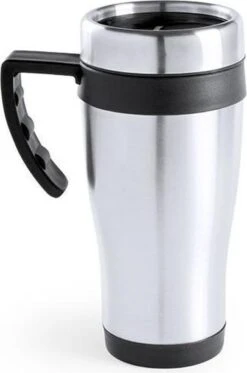Carson 2x Stuks RVS Thermosbeker/warmhoud Koffiebekers Zwart 500 Ml - Isoleerbekers/reisbekers -Merkloos Winkel 794x1200 4
