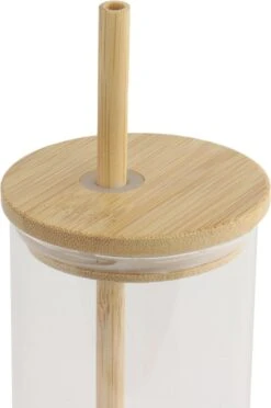 Orange85 Drinkglazen - Met Bamboo Deksel En Rietje - 2 Stuks - 400 Ml - Waterglazen -Merkloos Winkel 797x1200 2