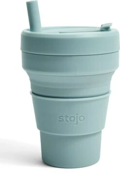 Stojo - Biggie Cup - 470 Ml - Herbruikbaar - Opvouwbaar - Groen -Merkloos Winkel 827x1200 6
