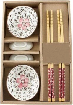Winkrs | 2 Persoons Japanse Sushi Servies Set (rood) Met Eetstokjes, Kommetjes En Opleggers Voor Stokjes -Merkloos Winkel 832x1200 7