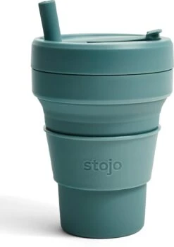 Stojo - Biggie Cup - 470 Ml - Herbruikbaar - Opvouwbaar - Groen -Merkloos Winkel 846x1200 10