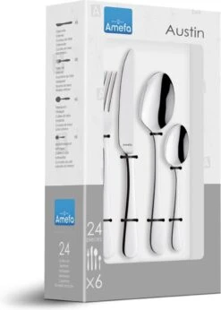 Amefa Austin Bestekset - 24 Delig - 6 Persoons - Zilver 11 Amefa Austin Bestekset - 24 Delig - 6 Persoons - Zilver -Merkloos Winkel 856x1200 1