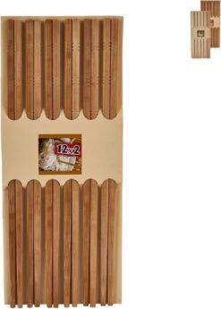 Merkloos 12 Paar Chopsticks - Bamboe - Sushi Eetstokjes - Lengte 24 Cm -Merkloos Winkel 859x1200