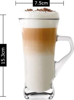 Luxe Latte Macchiato Glazen - Irish Coffee Glazen - Latte Glazen - 330 ML - 6 Stuks -Merkloos Winkel 883x1200 4