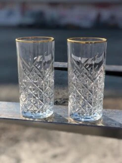 Paşabahçe Timeless Retro - Longdrink - Gouden Rand - 30 Cl - 4 Stuks -Merkloos Winkel 899x1200 20