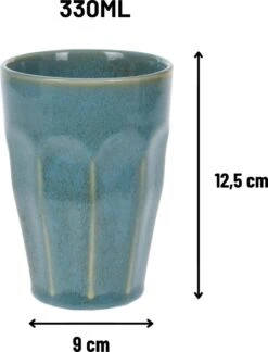 Orange85 Cappuccino Mokken - Latte Macchiato Glazen - 330 Ml - Hittebestendig - Set Van 4 - Porselein - Multicolor - Cappuccino Glazen - Cappuccino Kopjes -Merkloos Winkel 914x1200 2