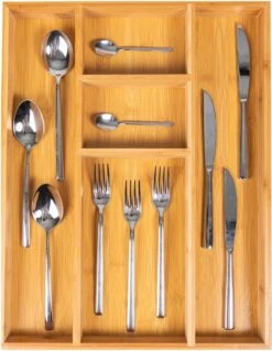 Coninx Bestekbak Bamboe 36CM Breed - Besteklade - Opbergbak - Duurzaam - Voor Laden Vanaf 47cm Diep -Merkloos Winkel 928x1200