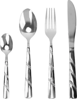 Swiss Pro+ - Bestekset - 12 Persoons - 72-delig - Luxe Opbergkoffer - 18/10 - Premium - Zilver -Merkloos Winkel 936x1200