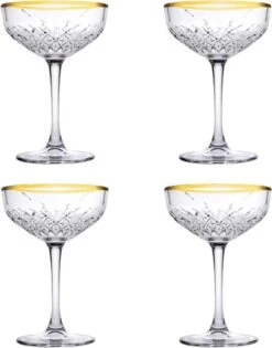 Pasabahce Champagnecoupe Timeless 27 Cl - Transparant Goud 4 Stuk(s) -Merkloos Winkel 940x1200 4