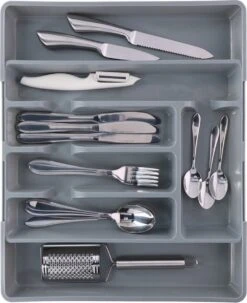 Merkloos Bestekbak/bestekhouder - Uitschuifbaar - Grijs - 44 Cm - 5 Tot 7 Vakken 7 Merkloos Bestekbak/bestekhouder - Uitschuifbaar - Grijs - 44 Cm - 5 Tot 7 Vakken -Merkloos Winkel 978x1200