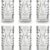 Libbey Cocktailglas Longdrink Tiki Mai Tai - 490 Ml / 49 Cl - 6 Stuks - Vaatwasserbestendig - Funny Design - Hoge Kwaliteit