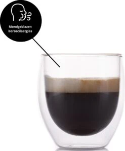 GLAEZ® Dubbelwandige Theeglazen - Set Van 6 Glazen - Latte Macchiato Koffieglazen - Koffiekopjes/Theeglazen - Koffieglas Handgeblazen - Dubbelwandig Koffieglazen - Vaatwasserbestendig - Topcadeaus - Cadeau Voor Haar - 250 Ml - Set Van 6 Glazen -Merkloos Winkel 996x1200 3