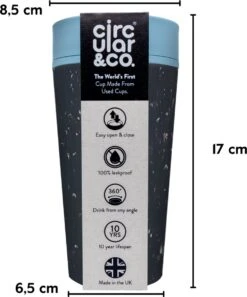 RCUP 340 Ml - Zwart/Blauw Black And Teal -Merkloos Winkel 999x1200 2